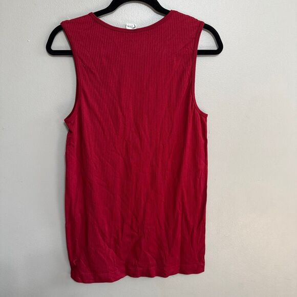 Zyia parallel ribbed tank dark cranberry red size XXL - Picture 2 of 5